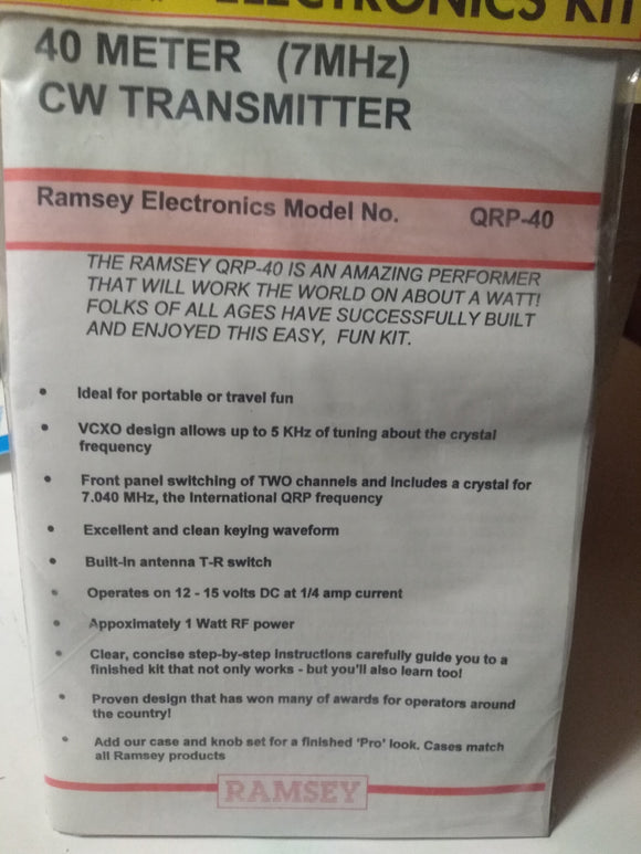 Ramsey 40m (7MHz) CW Transmitter QRP-40