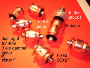 Vacuum High Voltage Capacitors, also Variable 300 PF